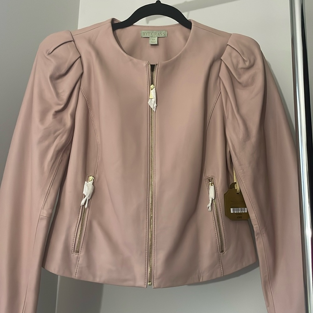 Blush Leather Jacket